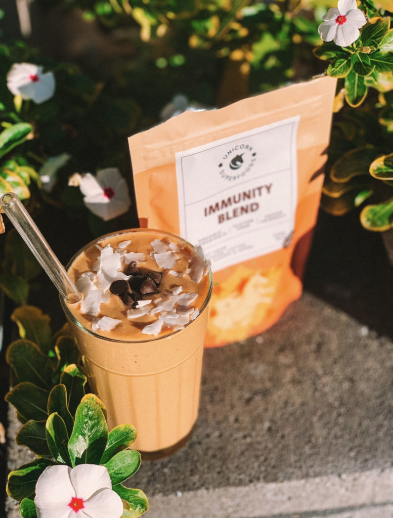 Mango Chai Immunity Smoothie - Unicorn Superfoods